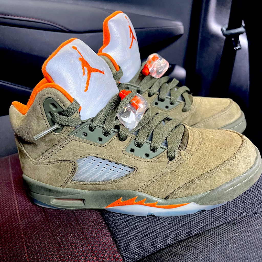 Jordan Kids Olive Green Sneakers